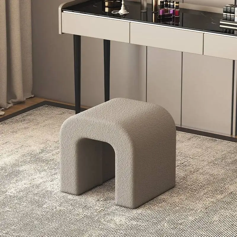 Vanity Chair Makeup Shoe Foot Stool Kids Modern Cute Foot Stool Bedroom Entrance Living Room Ottoman Furnitures