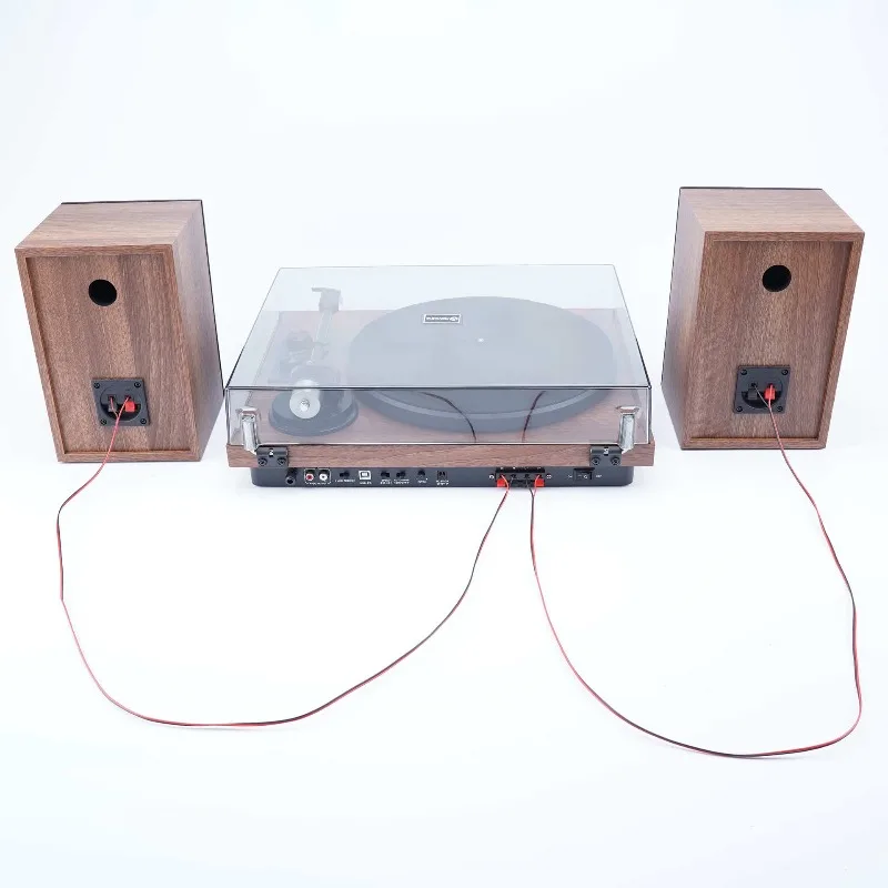 Retro mahogany pattern phonograph bluetooth gift decorative ornament classical speaker