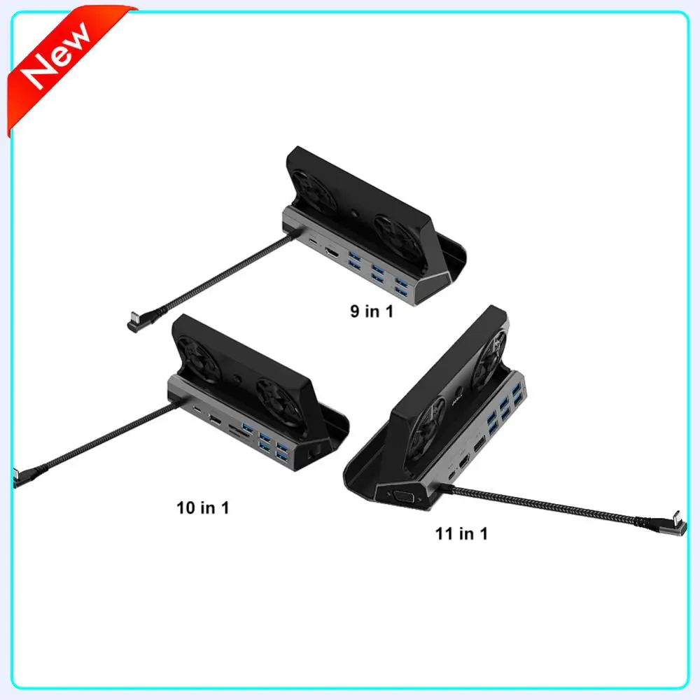 

9-11 in 1 Type C HUB For Steam Deck For Asus ROG Ally Game Console Docking Station USB 3.0 HDMI- 4K 60Hz Gigabit Ethernet PD100W