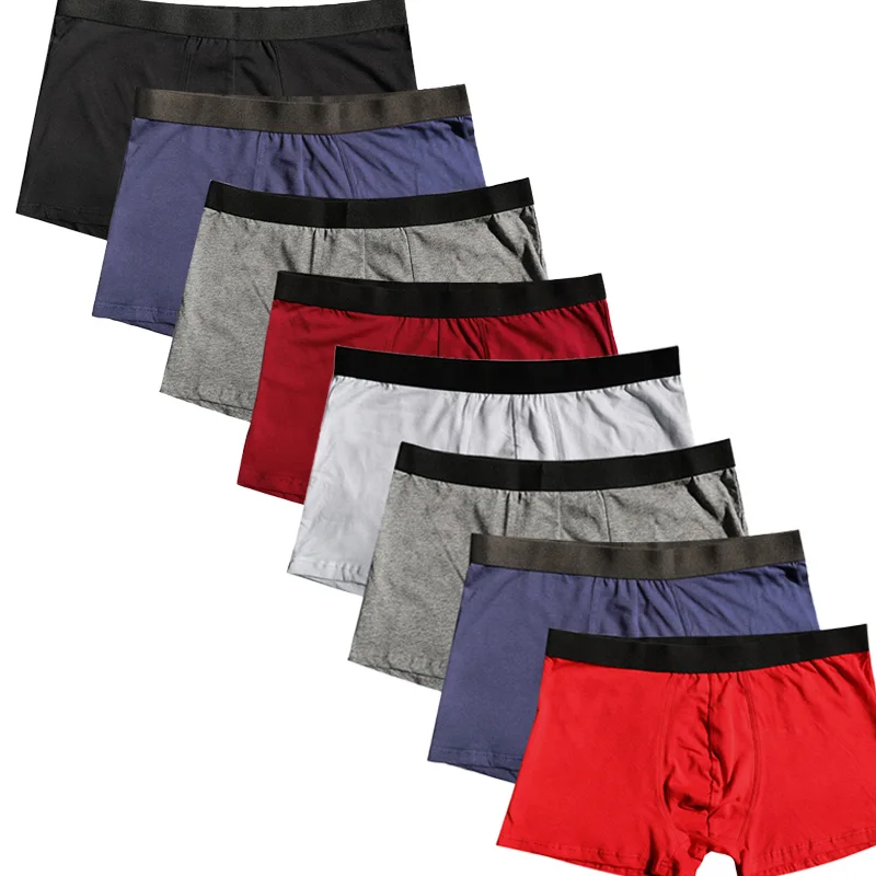 Calcinha boxer de algodão plus size masculina, cueca íntima, boxers masculinos, shorts térmicos para menino, lingerie sexy, cueca, 2 peças por lote