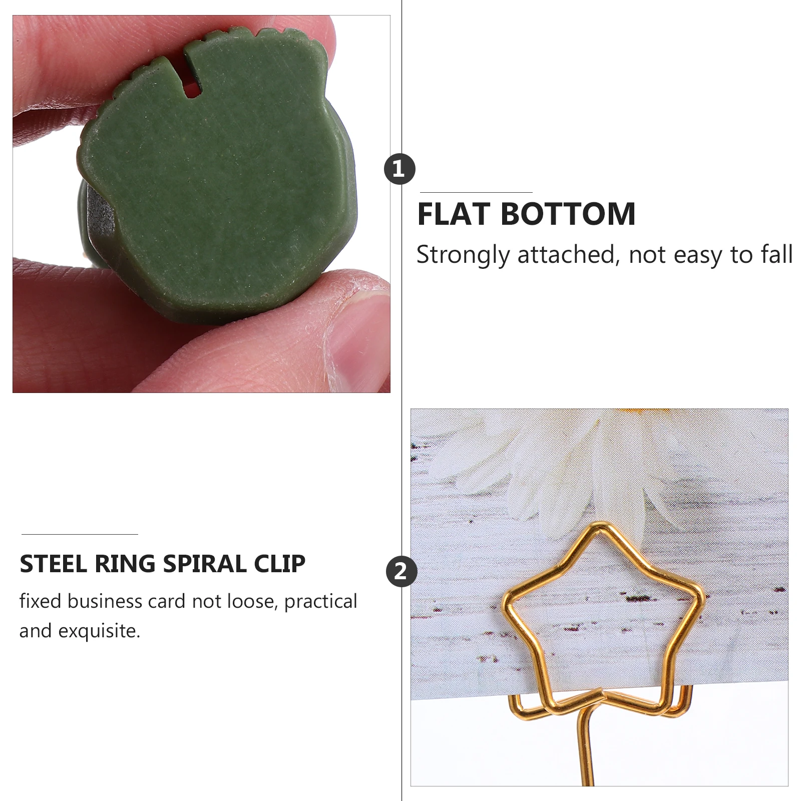 

2Pcs Memo Holder Card Stands Creative Cartoon Note Clips Stylish Desktop Decorations Lovely Message Holders