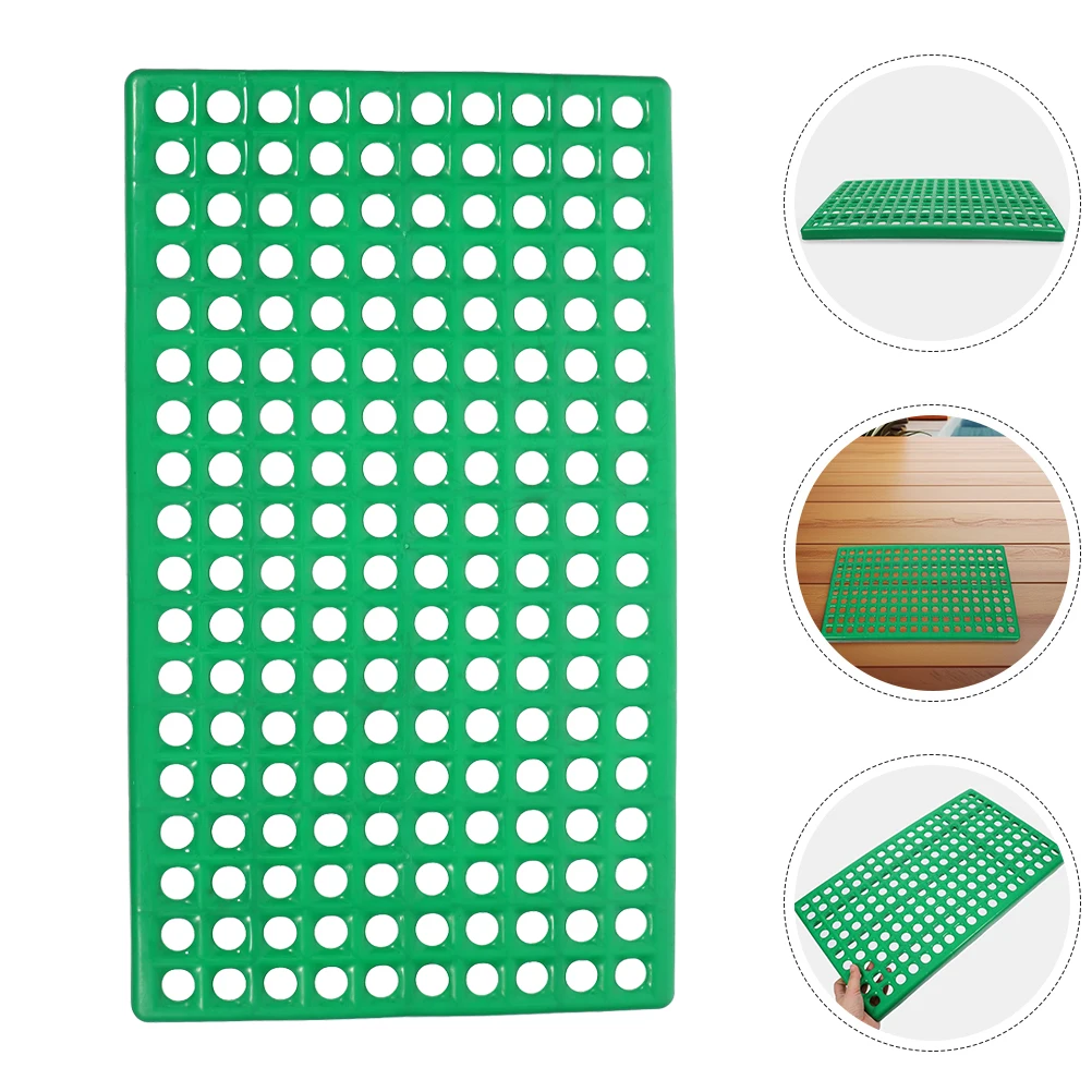 

2pcs Rabbit Leakage Rat Mat Round Protective Holes Protective Mat Accessory Pet Cat Habitats Floor Accessories