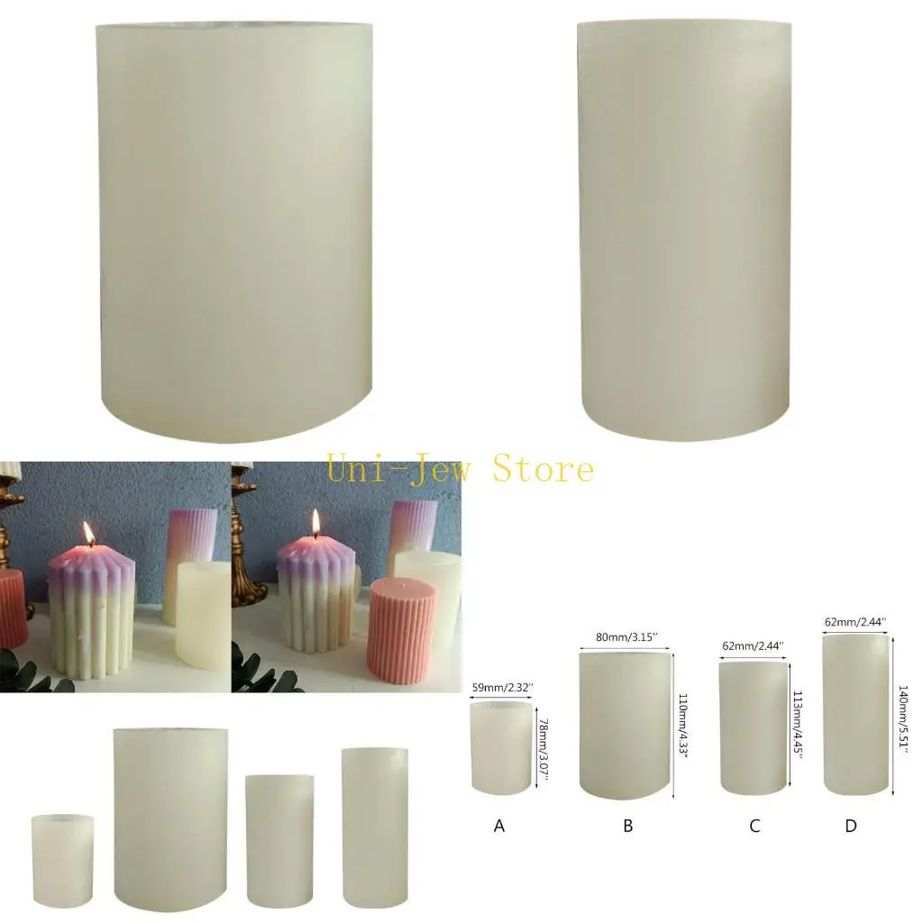 

40 ГБ креативная полосатая форма, цилиндр, форма для свечи, эпоксидная смола, формы для литья мыла, изготовление G