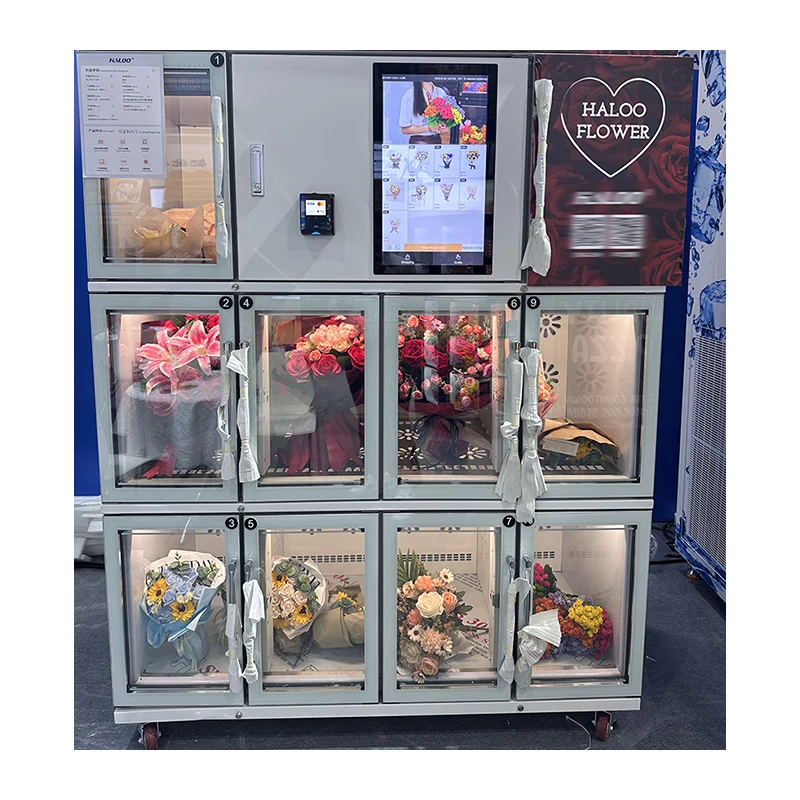 آلة بيع الزهور الذكية آلة بيع مصنع الهيكل المعدني OEM