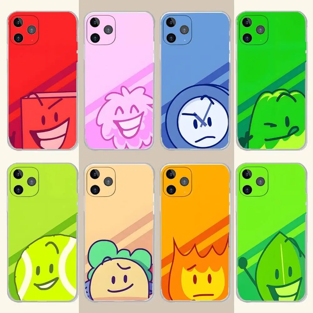 

B-Battle for Dream Island Phone Case For iPhone 16,15,14,13,12,11 Plus,Pro,Max,XR,XS,Plus,E,SE4,Mini Transparent Soft Cover