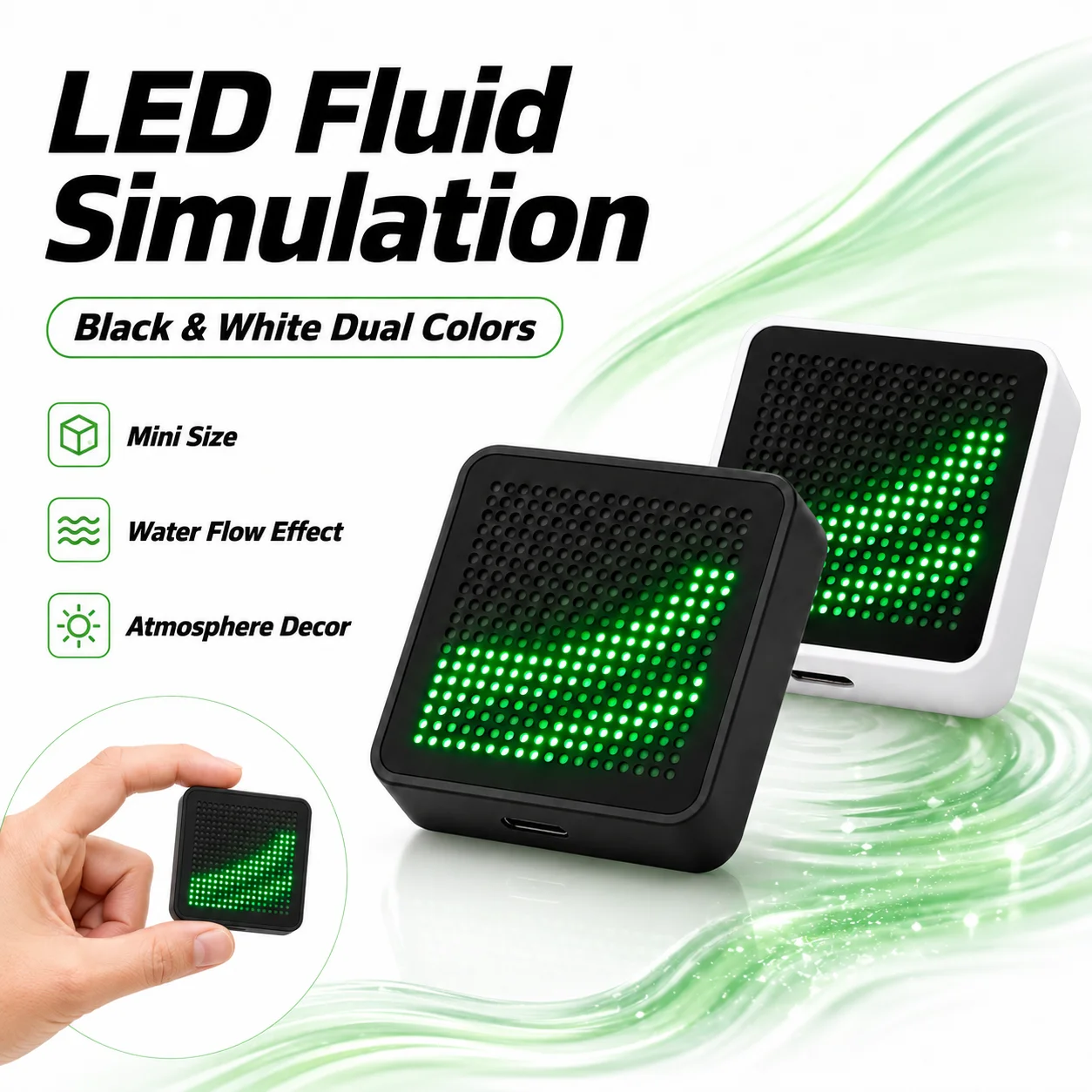 Accessories For Your Gaming Room - LED Fluid Simulation Luminous Desktop Ornament