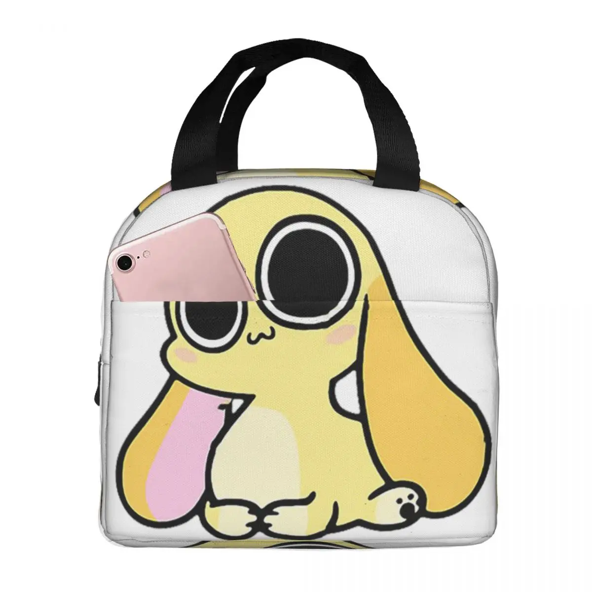 Chikn Nuggit Merch Character Lunch Bags Insulated Bento Box Portable Lunch Tote Leakproof Picnic Bags for Woman Student Work