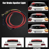 Universal Car LED RED Brake Spoiler Light Rear Warning Turn Signal Strips Multifunction Tail Lamp Led Car Daytime Running Lights