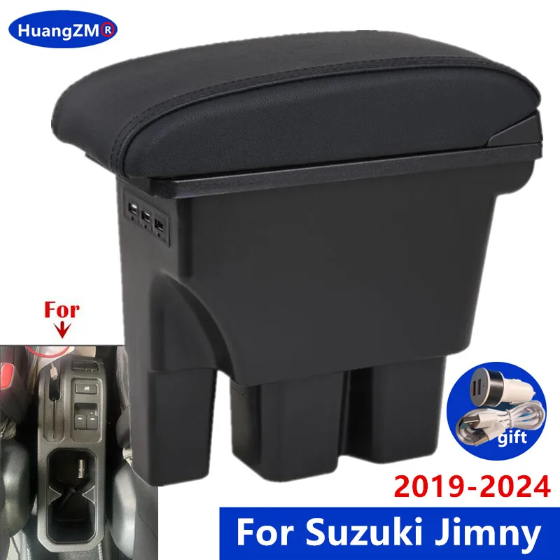 Per Suzuki Jimny scatola bracciolo per Suzuki Jimny JB74 scatola portaoggetti bracciolo auto 2019-2024 Retrofit dettagli interni accessori auto