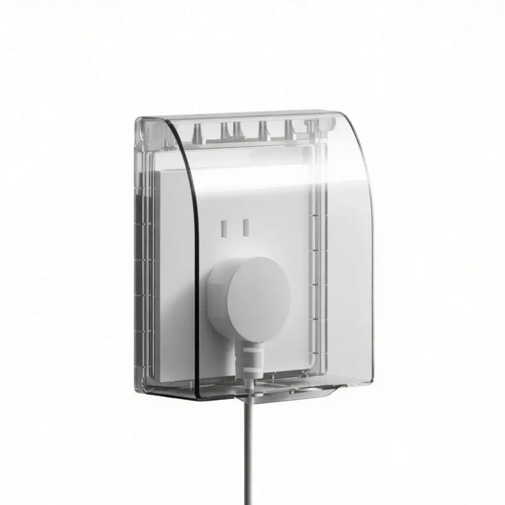 Bathroom Outlet Waterproof Guard Universal Electrical Plug Protective Case Splash Proof Box For Heater Cover