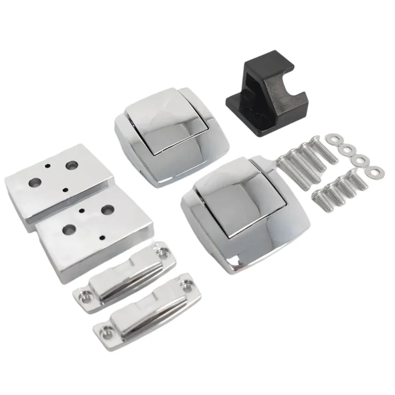 

Well-Motorcycle Saddlebag Locks Pops Tour Pack Pak Latches Spacers Lid Catch Kit For Touring Road Glide Luggage Lock