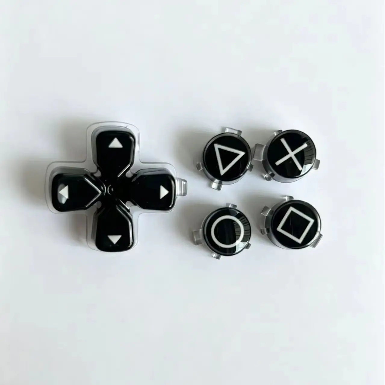 PS5-Controller Kristallknöpfe 5-Sets Bunte ABXY D-Pad DIY Modifizierte Ersatztasten Reparaturzubehör