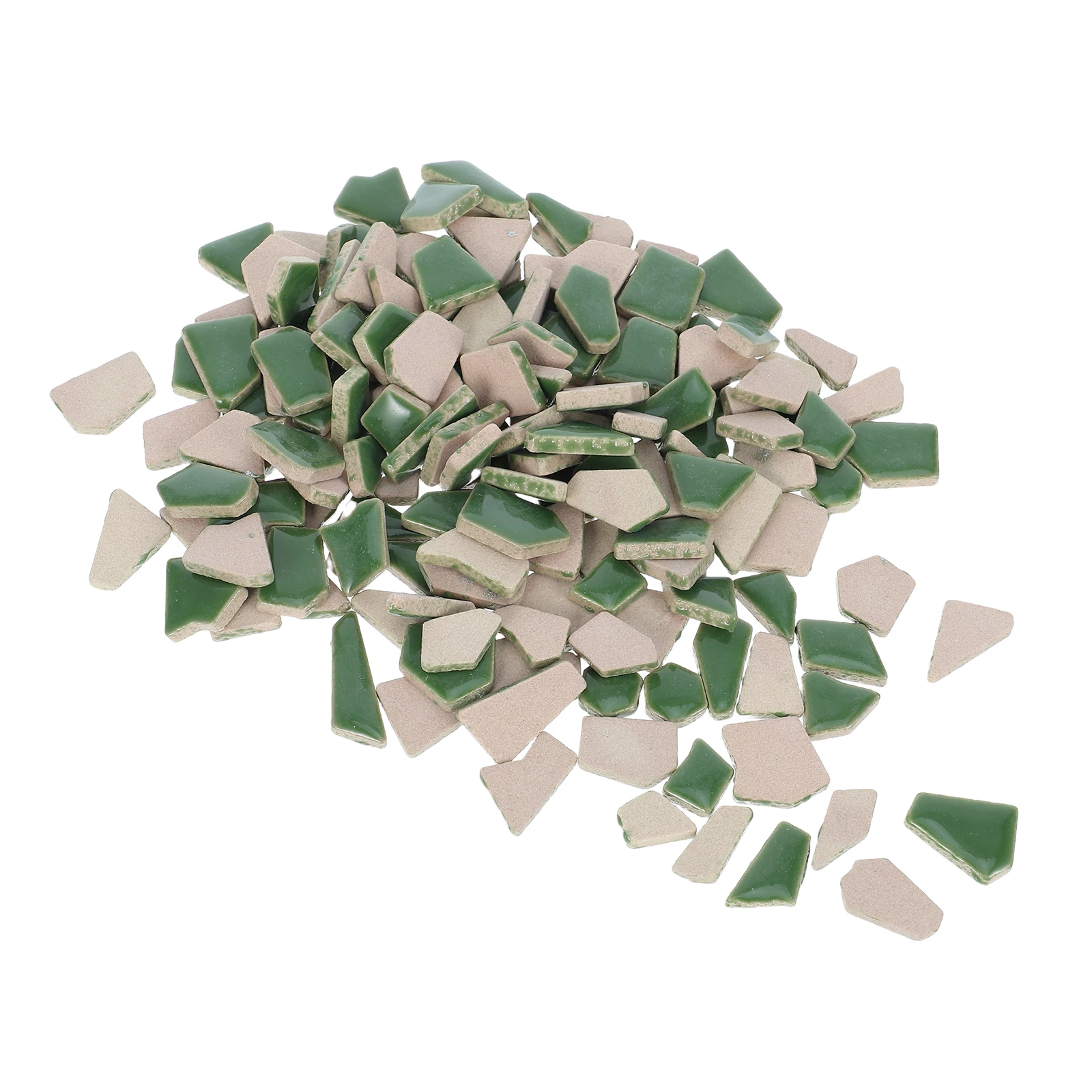 

Mosaic Ceramic Shards Broken Tiles Small for Crafts Decorative Collage Decoration Mosaics Green Project