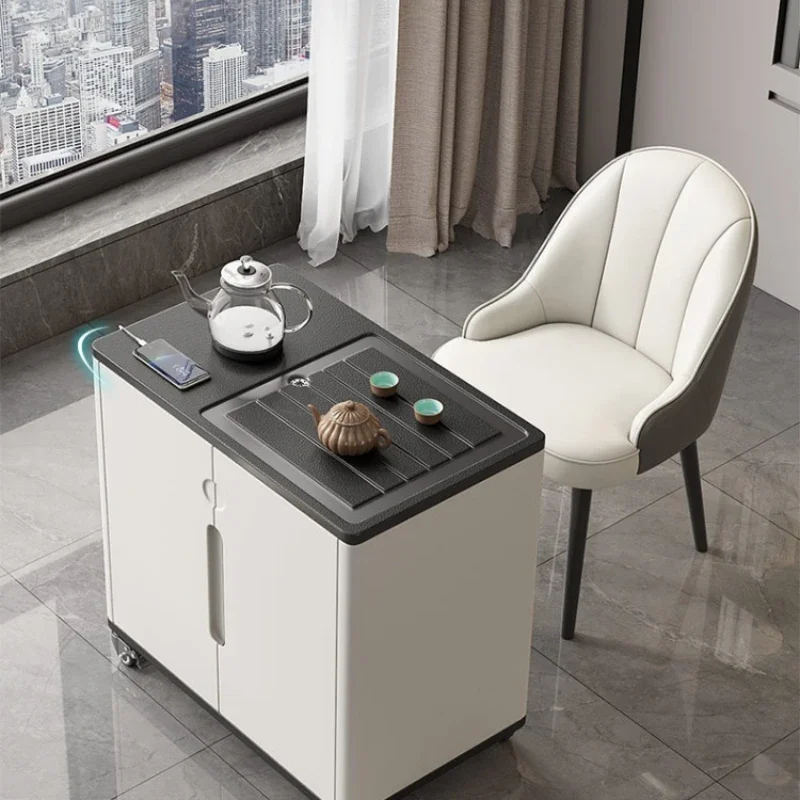 

Simple Home Small Bubble Tea Cabinet Kettle Storage Integrated Firestone Kung Fu Tea Table Tea Table