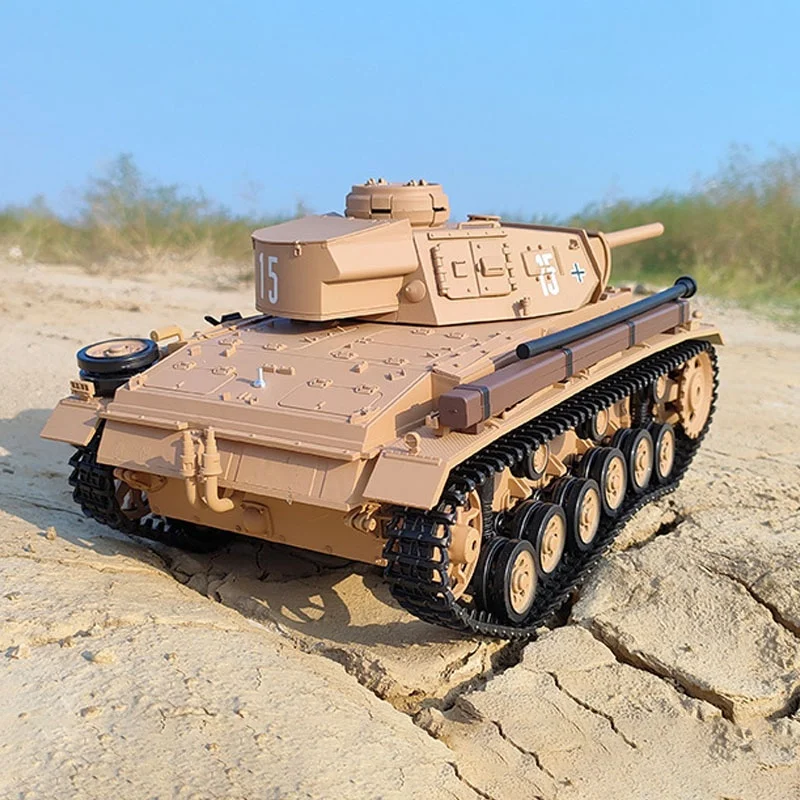 3849-1 German Type Iii H-Multi Functional Competitive Battle 1:16 Proportional Simulation Remote Controlled Tank Military Model