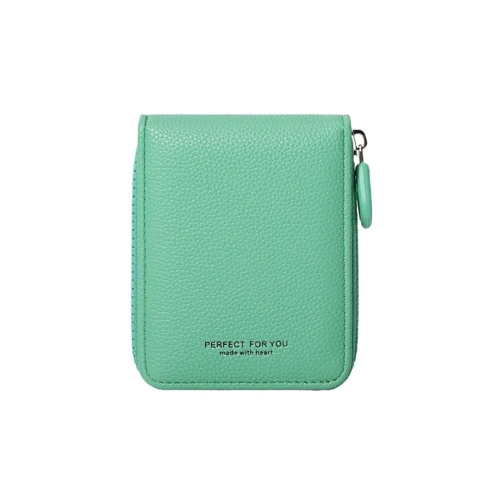 

Casual Ultra Thin Women Short Wallet Short Clutch Multi-function PU Leather Card Holder Zipper Coin Purse Outdoor