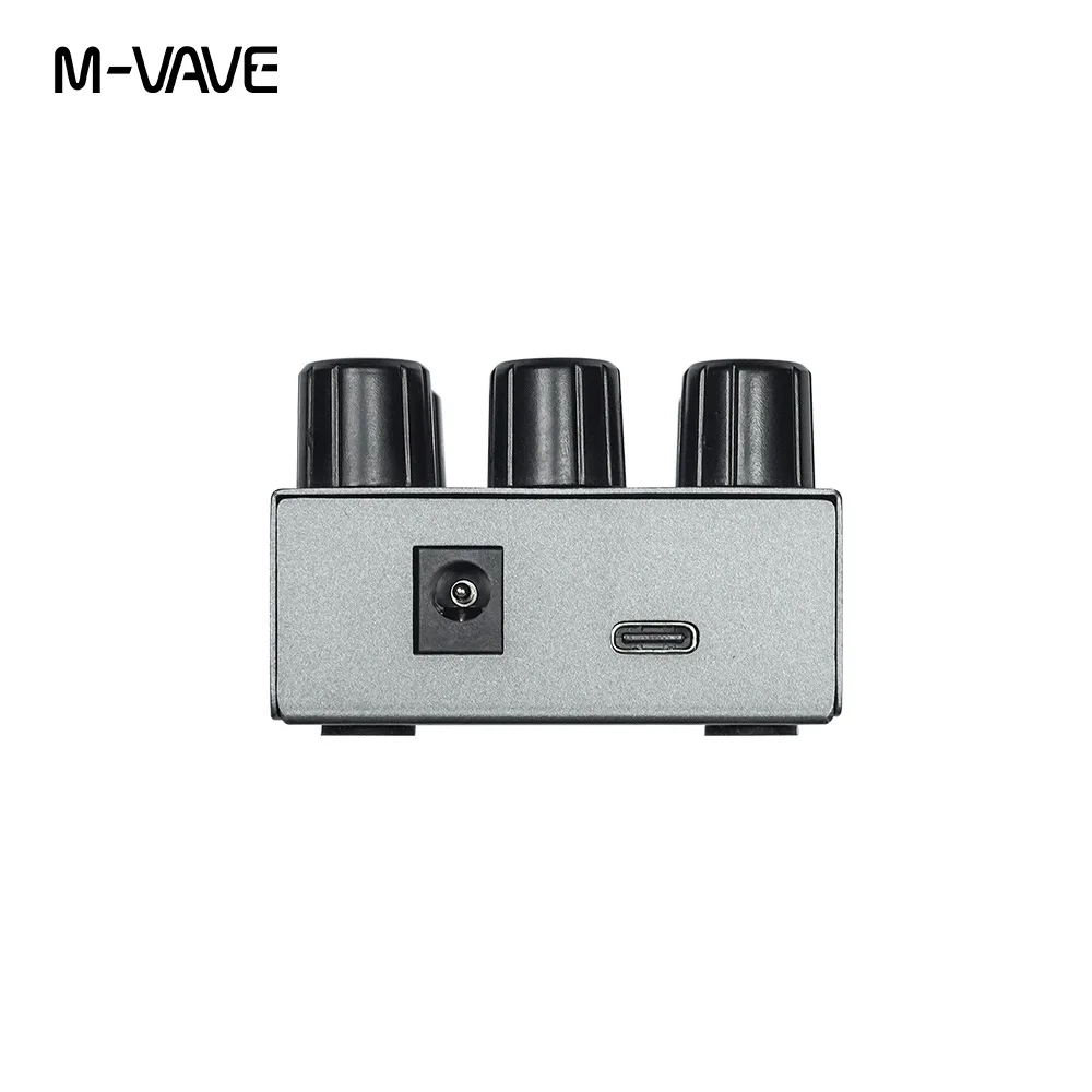 M-vave MINI-EFX 일렉트릭 기타 효과 페달, 4 오버드라이브 효과, 4 왜곡 효과, 부스트 3 밴드, EQ 트루 바이패스