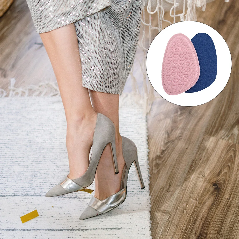 

6 Pairs High Heel Cushion Insoles Foot Pads Skid Resistance Metatarsal Support Arch Relief Sole Inserts For Women