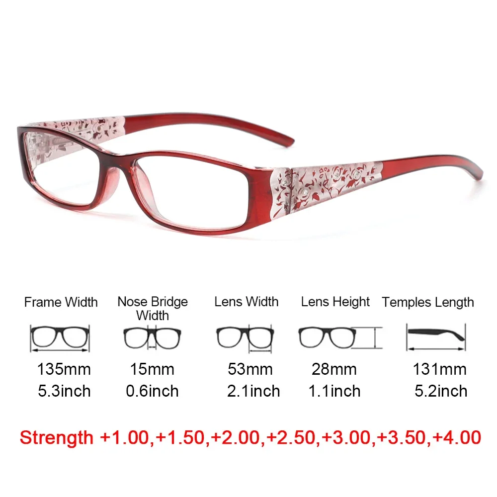 

Retro Anti-blue Light Presbyopic Radiation Protection Classic Women Reading Glasses Portable Ultralight Eyewear Vision Care