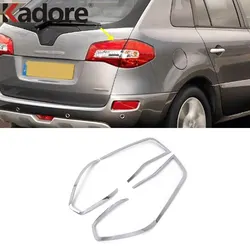 For Renault Koleos 2008 2009 2010 2011 Chrome Taillight Lamp Cover Trim Rear Light Lamp Frame Car Sticker Accessories