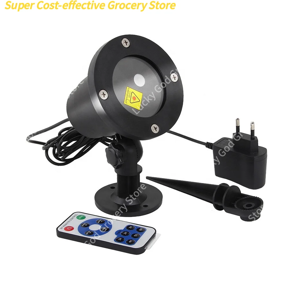 عيد الميلاد في الهواء الطلق حديقة LED ضوء المرحلة التحكم عن بعد المشهد مصباح حديقة الأحمر والأخضر كشاف ضوء للديكور ساحة الطرف #2