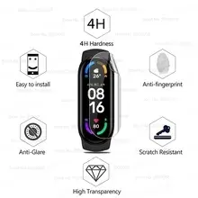 5ks hydrogelová fólie pro Xiaomi Mi Band 8 7 6 5 4 3 Celoplošný měkký chránič obrazovky Příslušenství pro chytré hodinky (ne sklo) 6 nejlepší prodej LCD displej náramku Mi Band 3 - №2