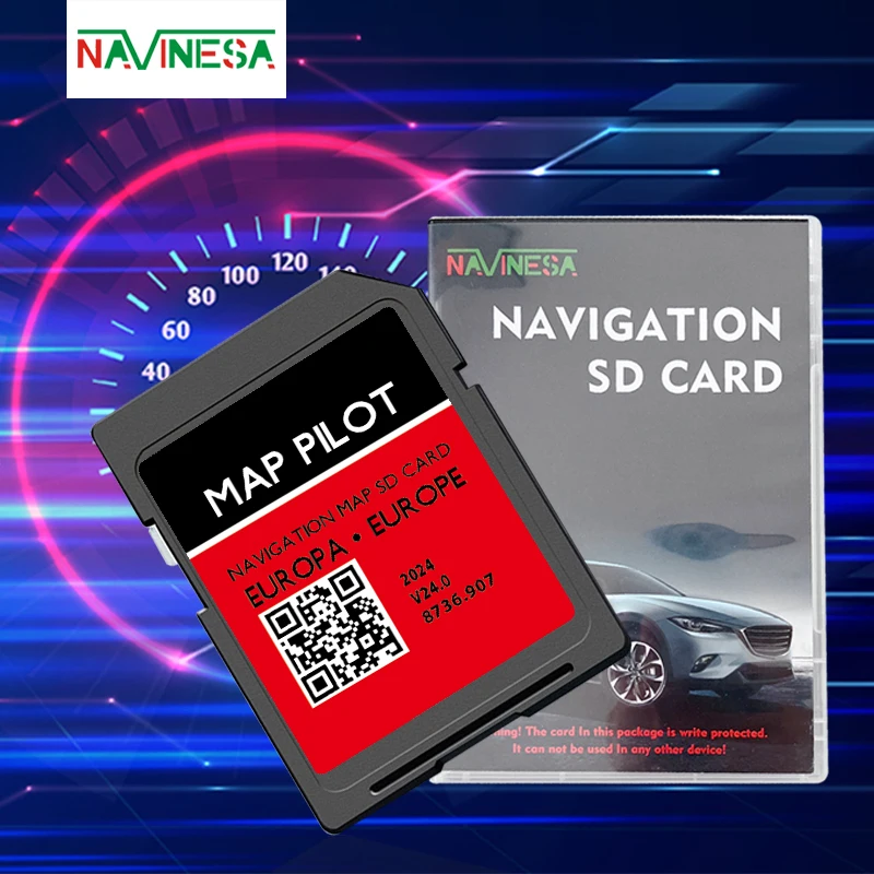 2024 SD Card Upgrade Europe Map for Mercedes A B C E-class CLA CLS GLA GLK Car Becker MAP PILOT 8736.907 Navigation V24 GPS