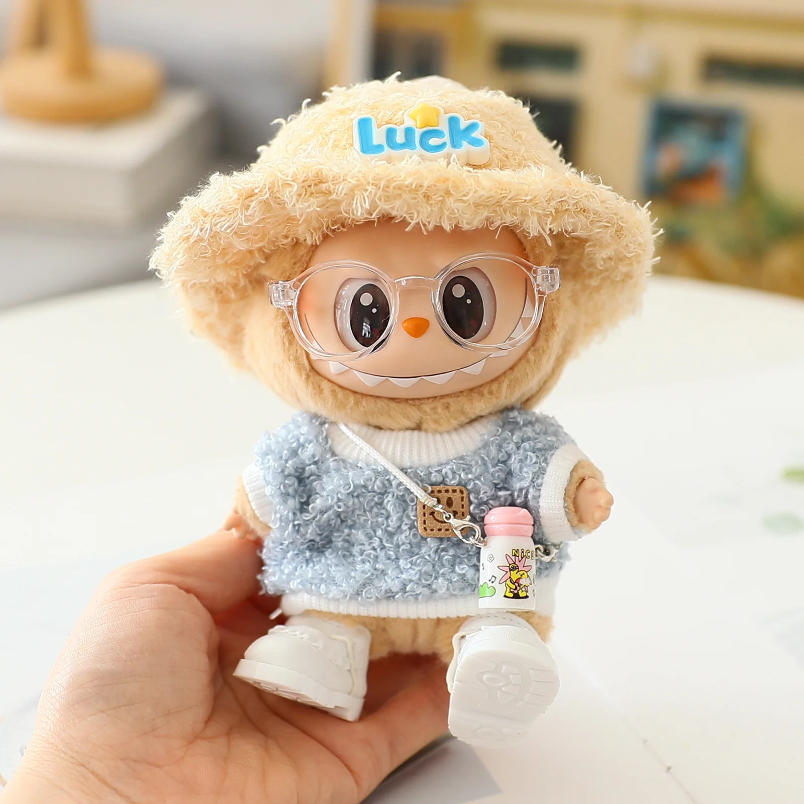 Only Labbubu Clothes Labubu Doll Accessories Kawaii Jewelry Cute Doll Ornament Christmas Gift Creative Labubu Keyring Kids Toys