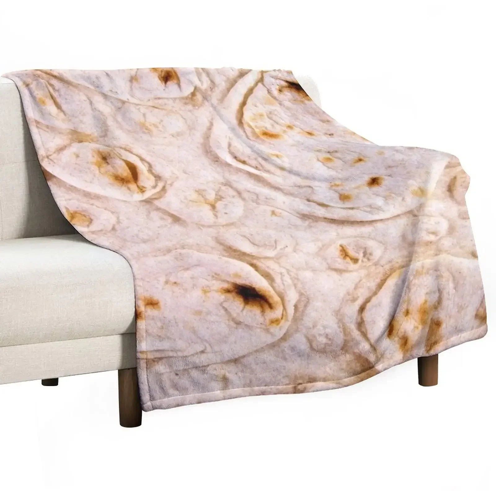 Lavash Bread Pattern Throw Blanket Picnic Beach Blankets