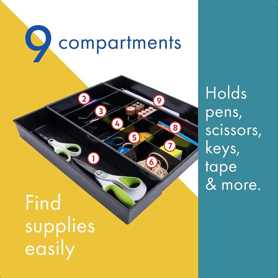 Dial Industries Расширяемый офисный ящик, органайзер, лоток для хранения