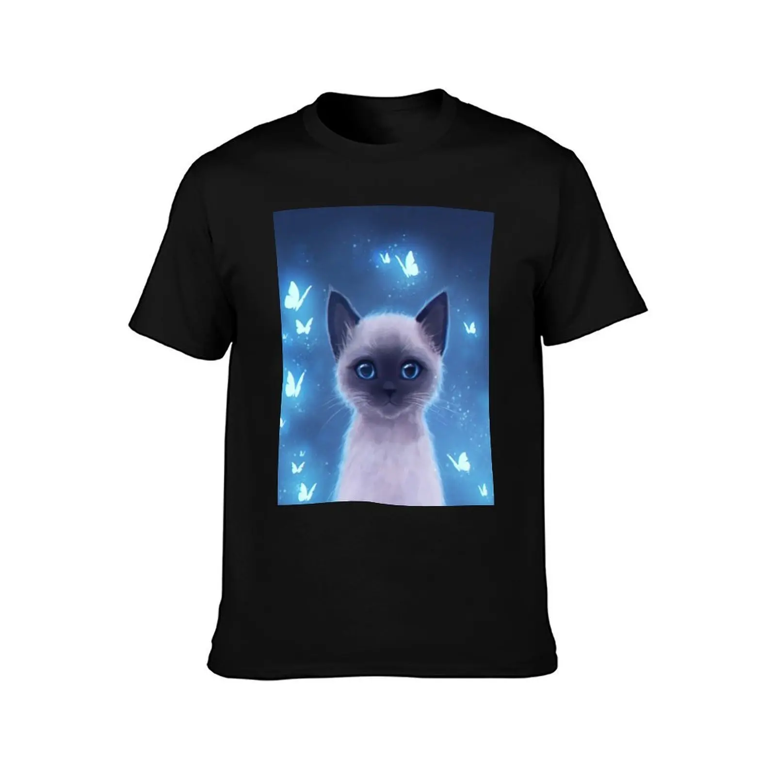 Siamese kitten T-Shirt Athletic Fit Sports Short Sleeve Top T-Shirt
