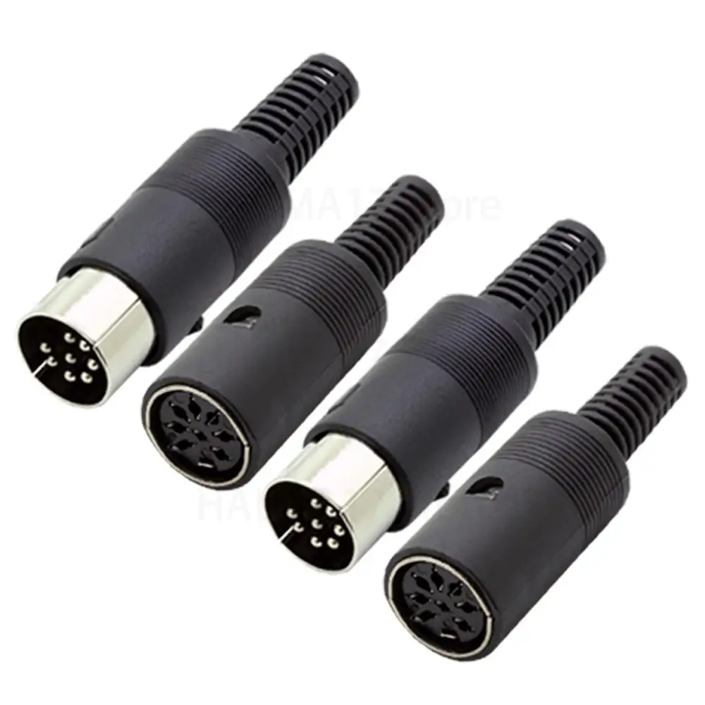 3 4 5 6 7 8 Pin Adapter DIN Wire Male Female Connector Plug Socket Jack Solder Keyboard Extension Cable J17