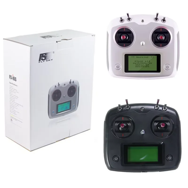 FLYSKY FS-I6S I6S 2.4G 10CH AFHDS 2A Centering Throttle Transmitter with IA6B Receiver for RC Airplane FPV Racing Drones