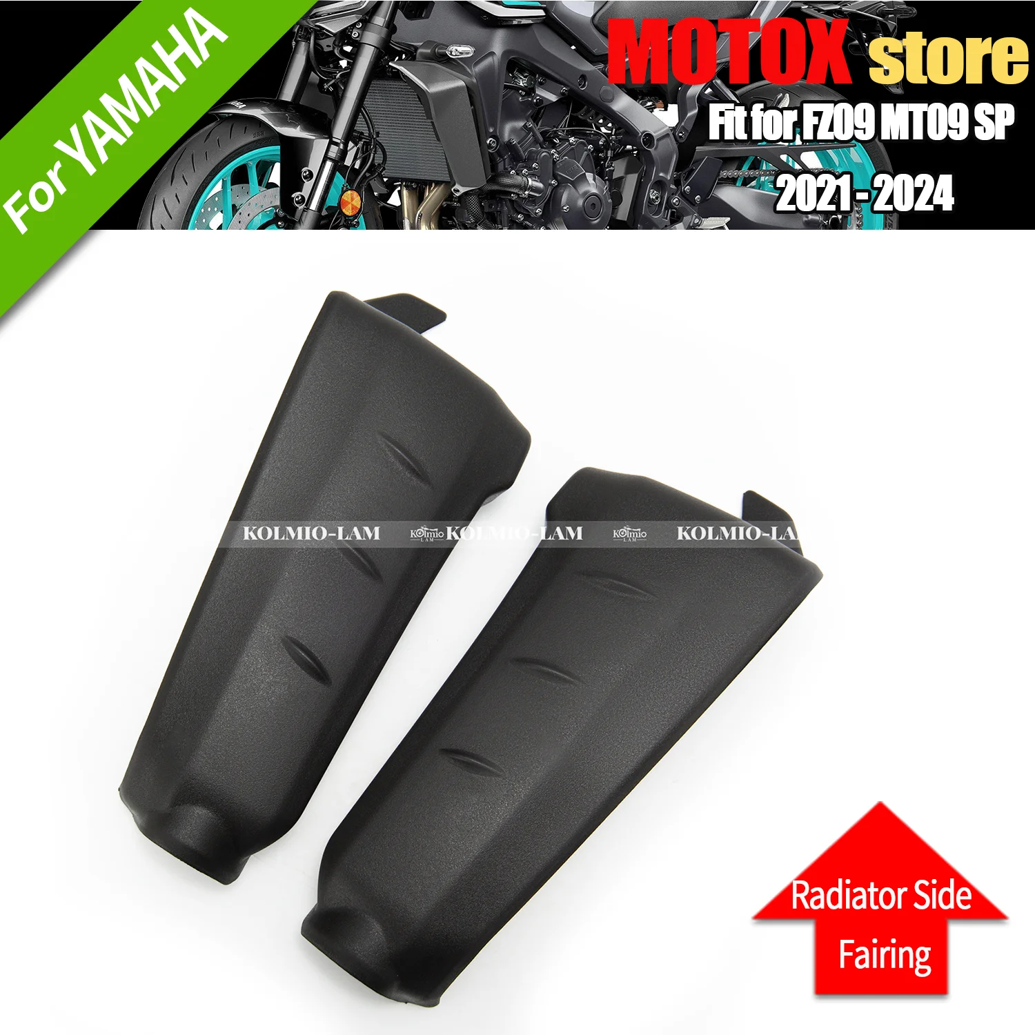 

Motorcycle Accessories Fit For 2021 - 2024 2022 2023 YAMAHA MT09 MT-09 Radiator Side Fairing Cover Protector ABS Plastic MT 09