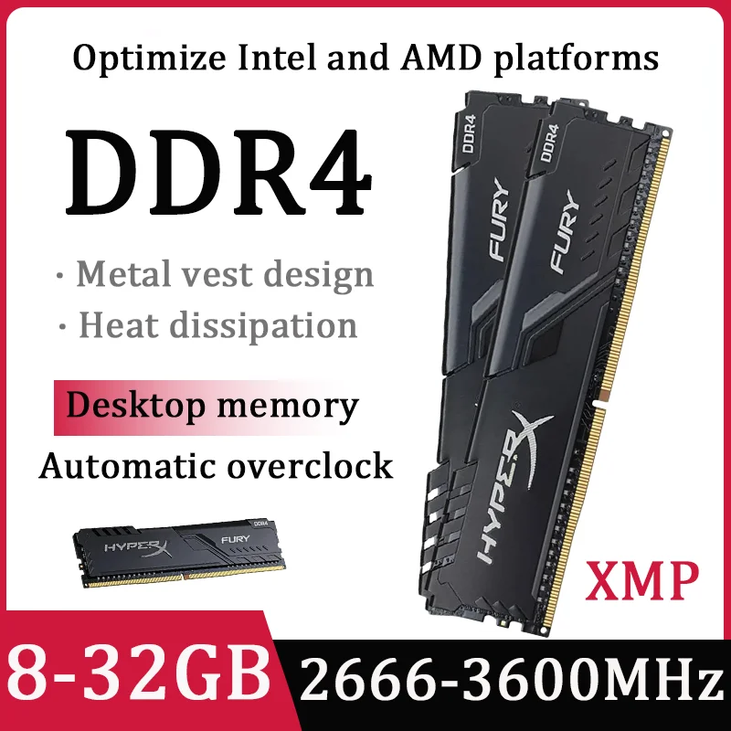 Ddr4 8gb Hyper X Fury 32gb FURY HyperX DDR4 RAM 8GB 32GB 16GB 3200