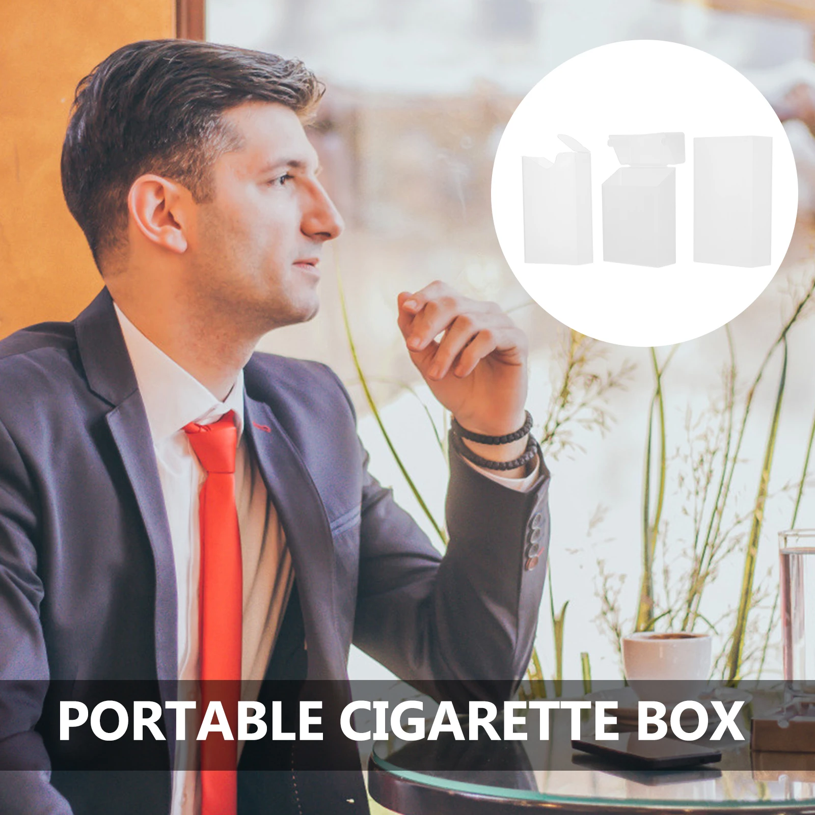 

Cigarette Case Protective Storage Metal Plastic Container Cigarettes Holder Cover