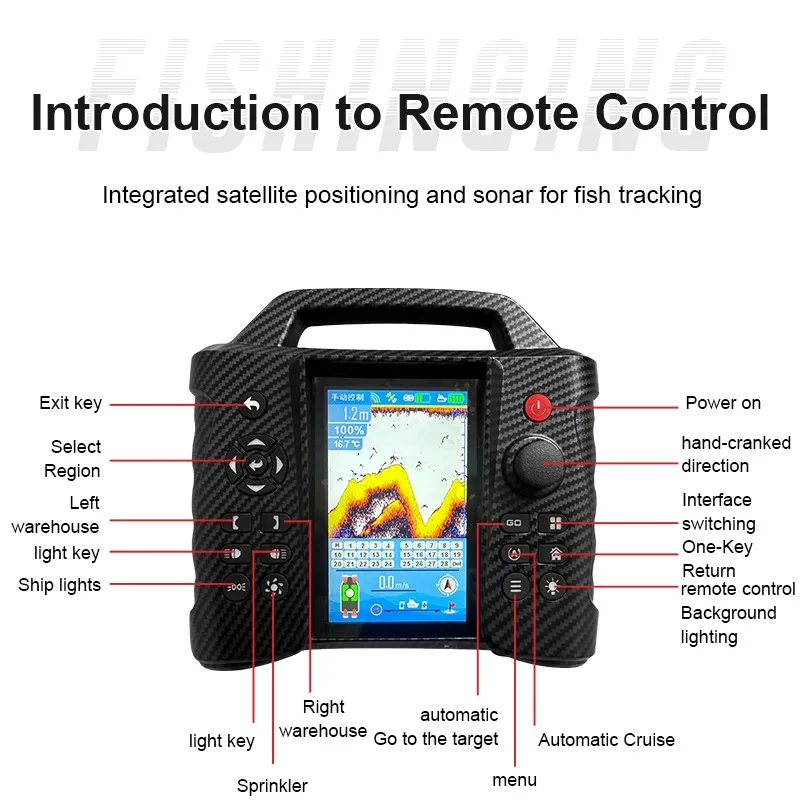 New Bait Fishing Boat With Gps And Sonar Fish Finder 1000M Rc Fishing Bait Boat Carp Fishing Gps Bait Boat