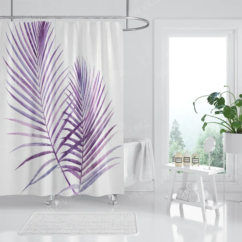 Waterproof fabric shower curtain Bathroom curtain accessories 180x200 Bath curtain for shower 240*200 nordic boho decor 240x200