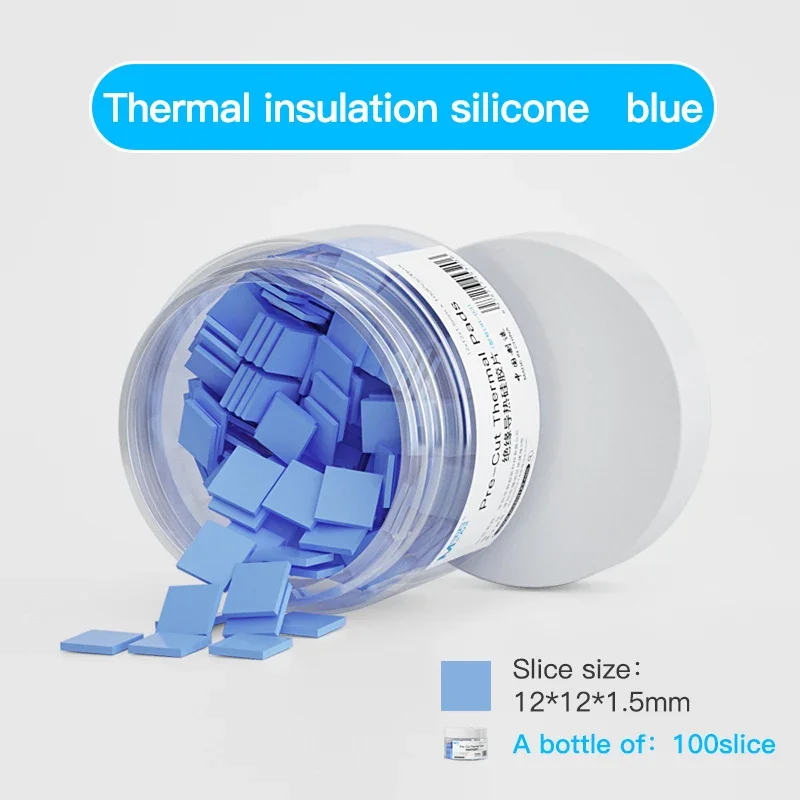 Pellicola in silicone ad alta conduttività termica isolata MaAnt 100Pcs per scheda grafica/memoria/Chip IC strumento di dissipazione e raffreddamento del calore