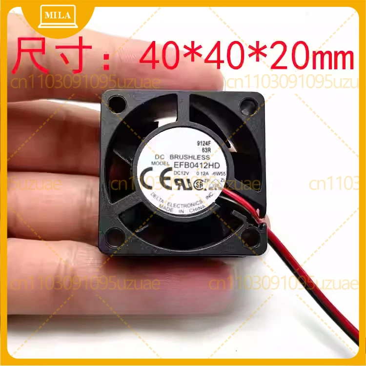 

10 шт. для Delta Electronics EFB0412HD 7R49, 12 В постоянного тока, 0,12 А, 40x40x20 мм, 4-проводной вентилятор охлаждения для сервера