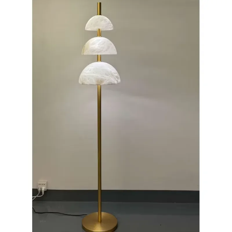 Rechargeable LED Floor Lamp with Dimmer Marble Accent Home Decor for Living Room Bedroom Office
