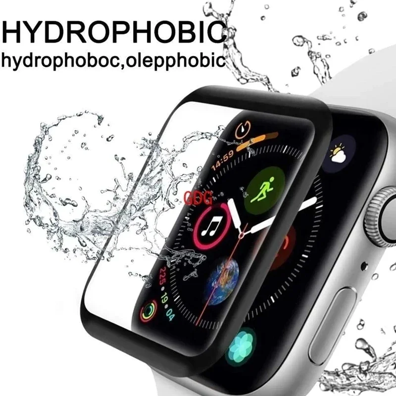 Filme cerâmico para Apple Watch, Ultra 8, 7, 49mm, 45mm, 41mm, protetor de tela para Apple Watch 6, 5, 4, SE, 44mm, 40mm, 3, 2, 9, 42 milímetros, 38 milímetros, 3 PCes