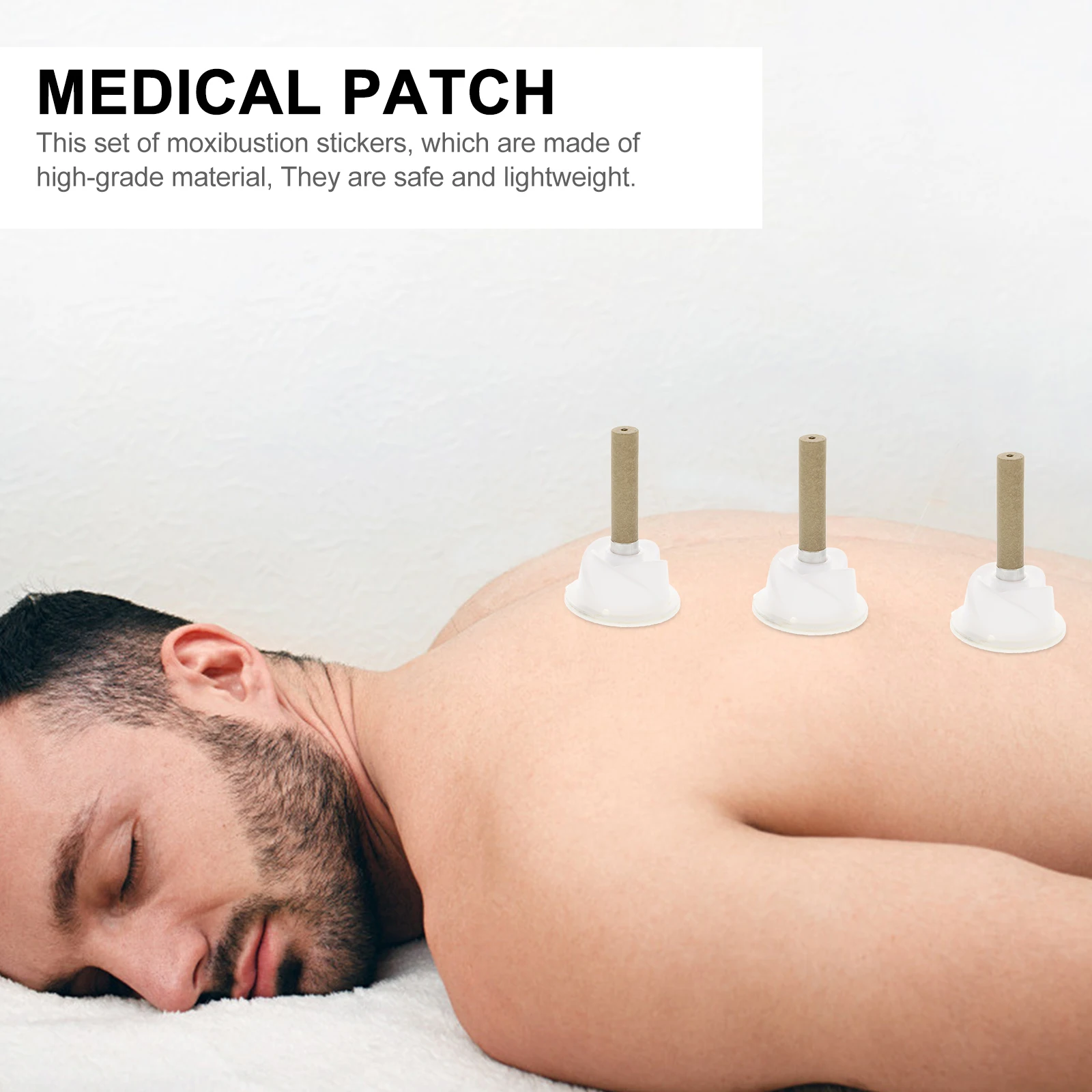 

64 Pcs Moxibustion Patches Body Sticker Plaster Durable Safe Vent Design Promote Blood Circulation Metabolism Pain Relief Health