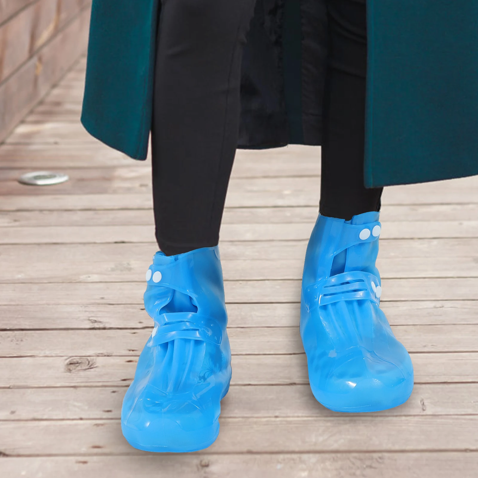 

Non-slip Shoe Covers Wear-resistant and Thickened Rainproof Protector Anti-slip Waterproof for Shoes Pvc Outdoor Protectors