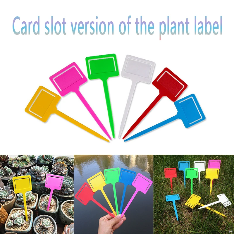 

Thickened gardening tags plant waterproof markers potted plants flowers insert rod insert card type clip type insert ground tags