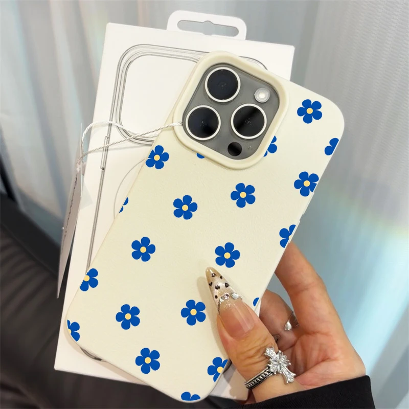 

Aesthetic Floral ins Style Phone Case For iPhone 17 Air 16 15 14 13 11 12 Pro Max Plus XS XR Protective Shockproof Soft Durable