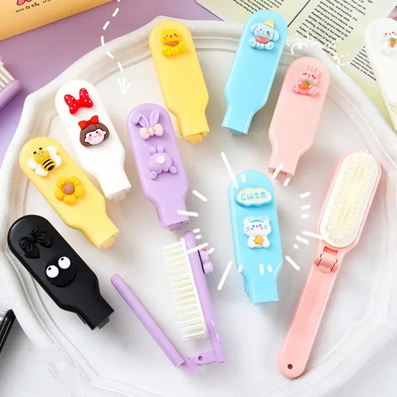 Mini Lovely Hair Brushes for Toddler Girl Cartoon Animal Baby Girls Comb Smalll Portable Hair Care Tools Hair Accessories