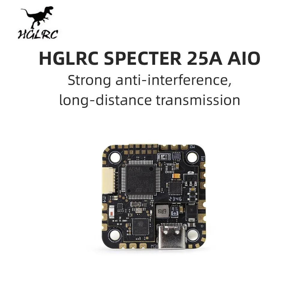 HGLRC SPECTER 25A AIO F722 FC MPU6000 4IN1 ESC 3-6S LiPo 25.5×25.5mm FPV Drone DIY Replacement Spare Parts