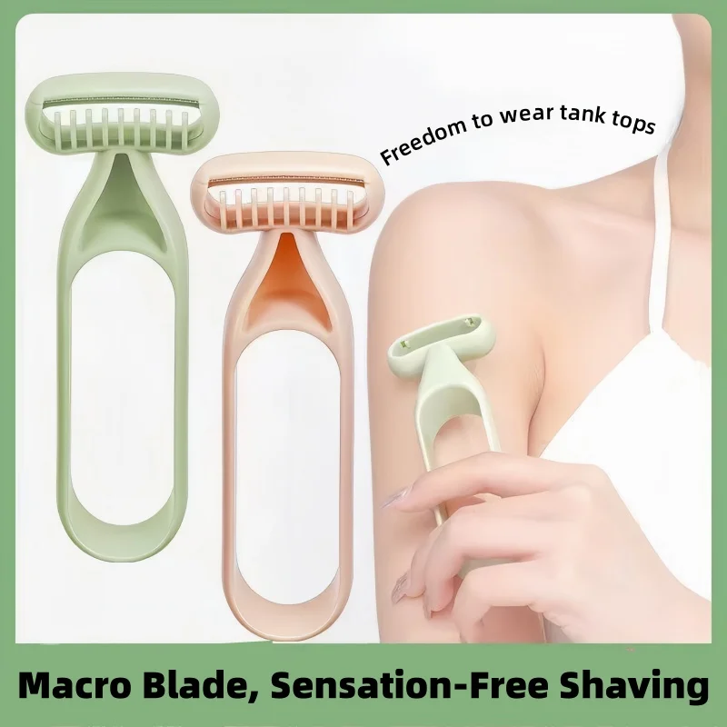 

213-Anti-Slip Manual Razor - For Women (Underarm/Pubic Hair Trimming, Leg Hair Removal) & Men