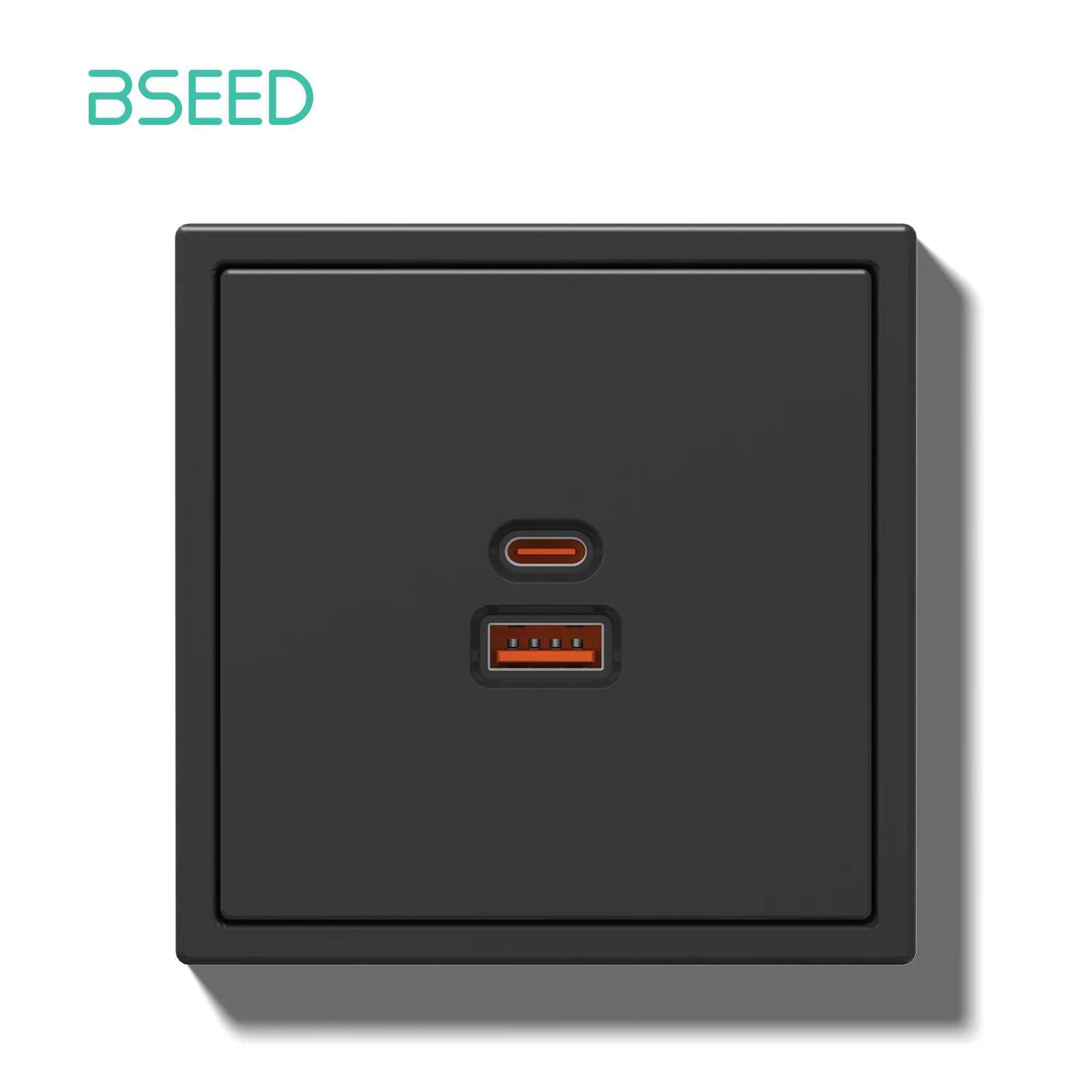 BSEED 65W USB Typ-C Telefon Ladesteckdose Europa Super Quick Fast Port Kunststoff EU Steckdosen Steckdosen Heimgebrauch E-Serie 6